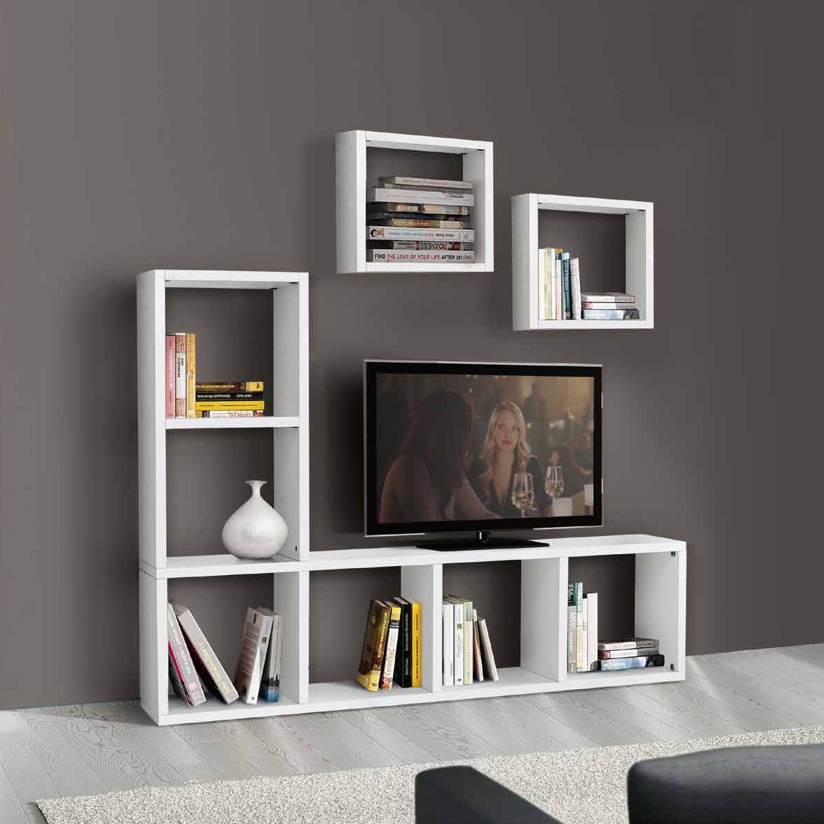 Parete attrezzata in stile moderno Modello porta tv honeycomb di Lion's a  prezzo scontato